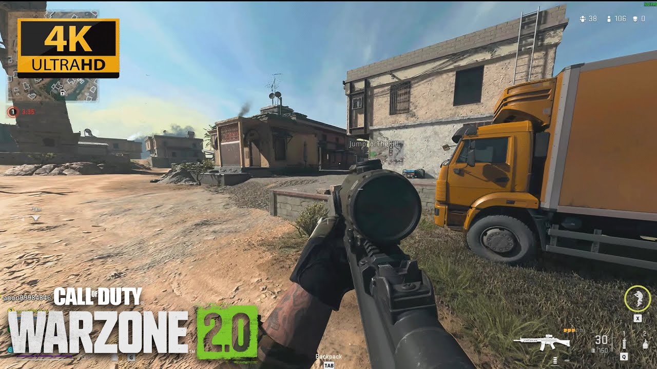 Call of Duty : Warzone 2.0 GAMEPLAY | RTX 3080 10GB - 4K HDR( Maximum Settings  DLSS ON )