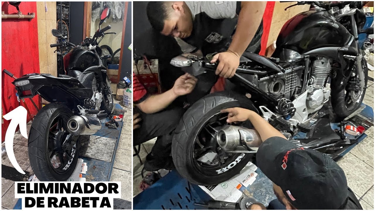 COLOQUEI A RABETA SLIM NA MINHA Cb300r/ Projeto mini hornet