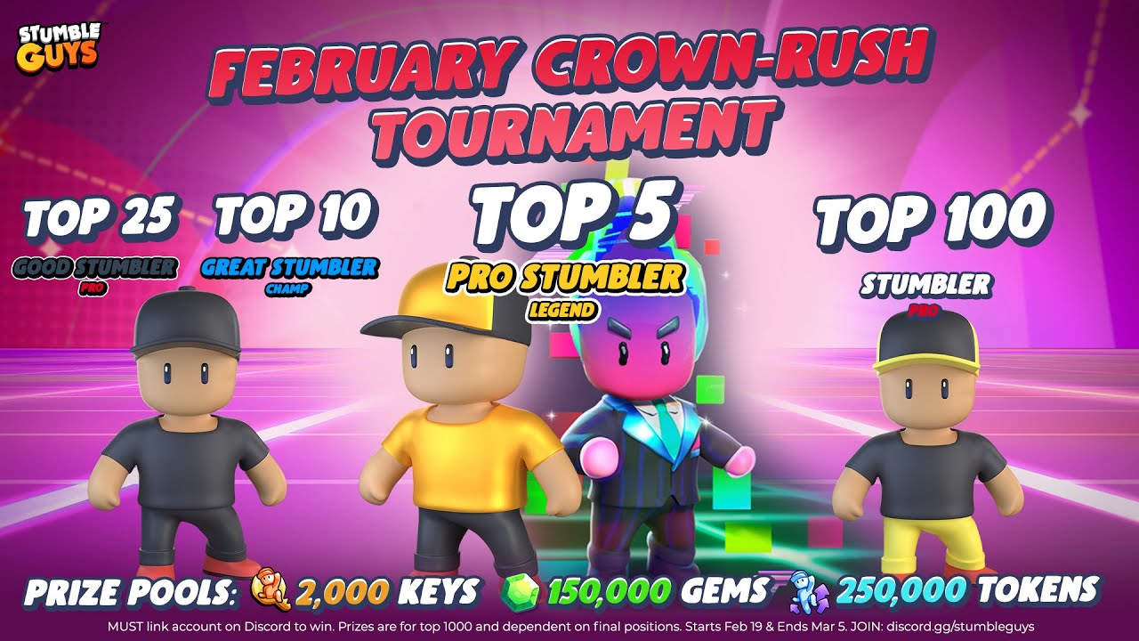 Crown Tournament live in stumble guys