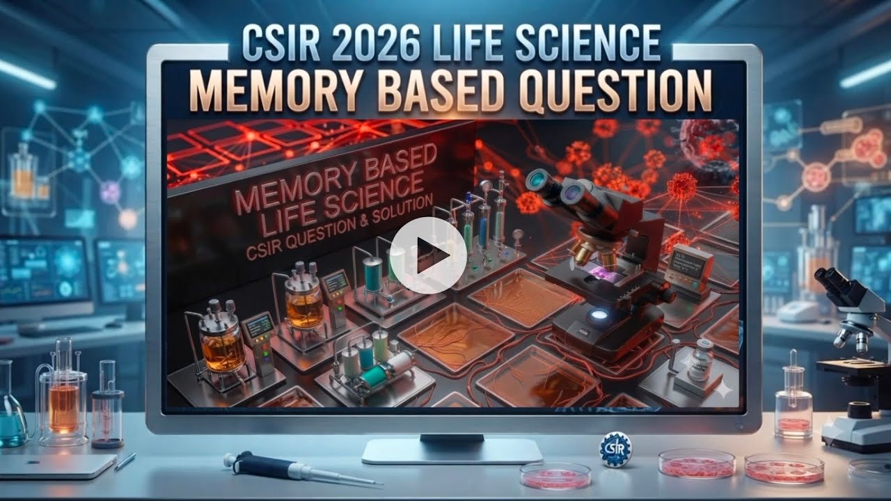 CSIR NET Life Science Memory Based Questions 2026