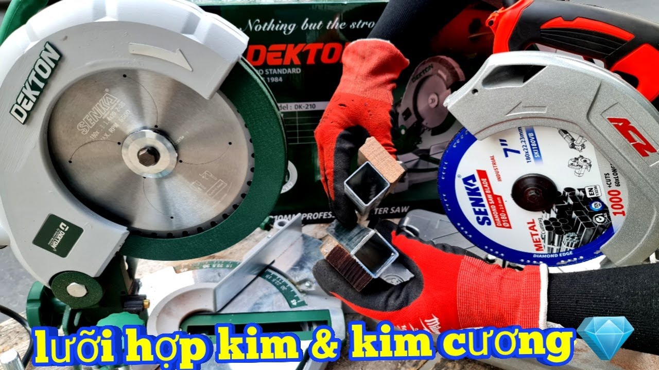 🔴 So sánh độ bền lưỡi cắt kim cương & hợp kim test trên các vật liệu |Máy Xây Dựng Hồng Nhiên