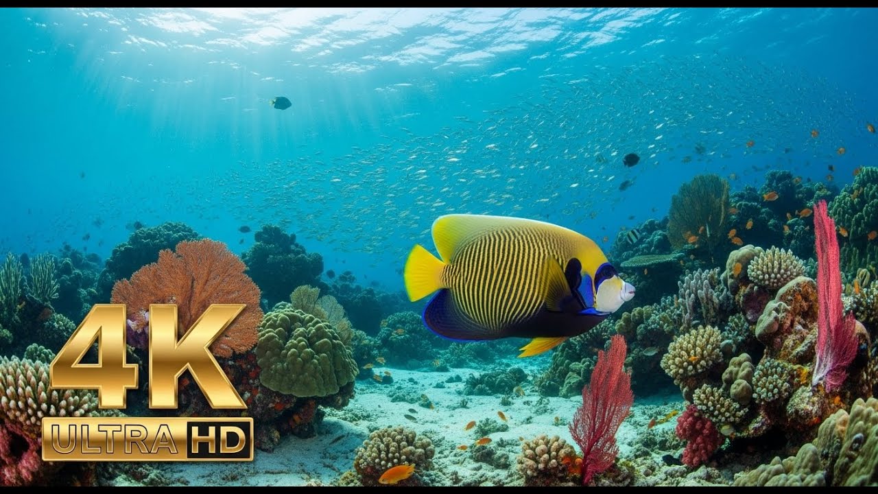 🐟 4K Aquarium Screensaver – Colorful Tropical Fish & Peaceful Ocean Ambience