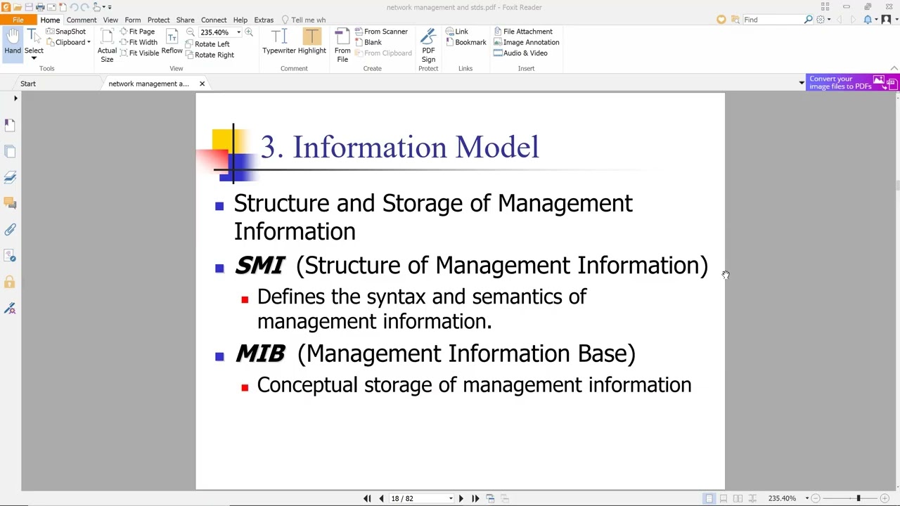 Information Model in Telecommunication Network Management