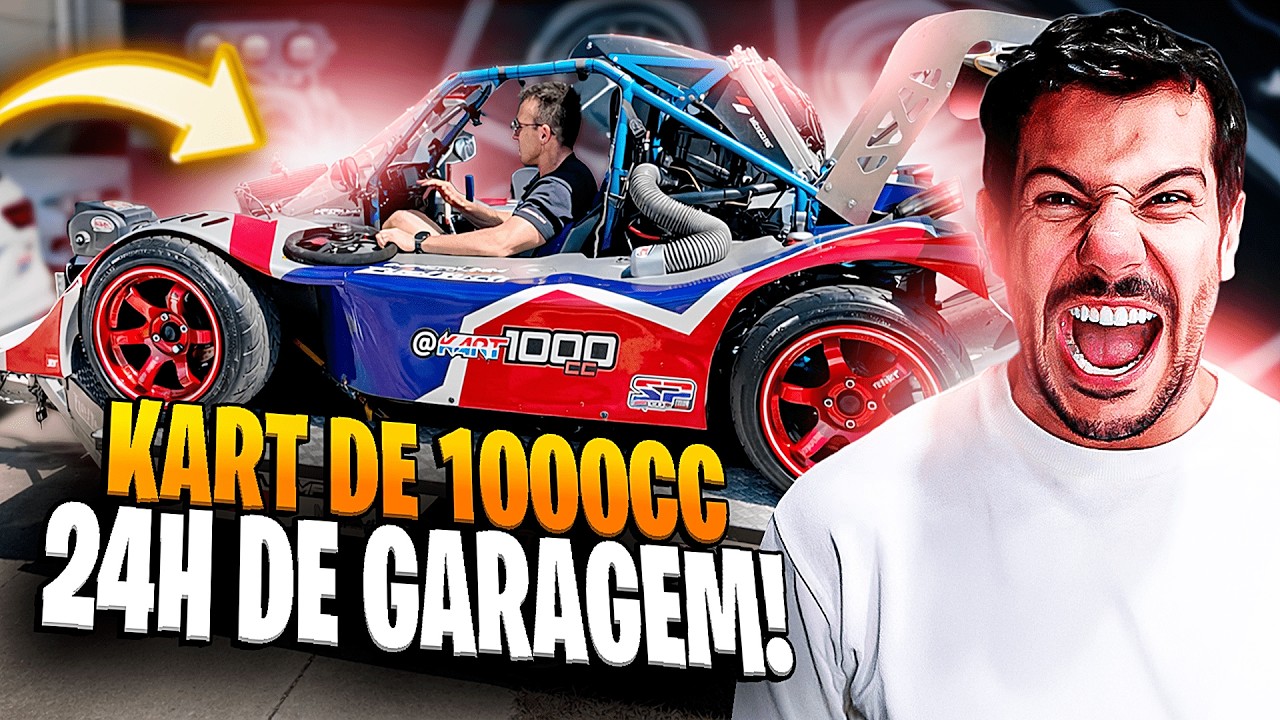 KART DE 1000CC LEGALIZADO?? VISITA INESPERADA NA GARAGEM! | 24H DE GARAGEM