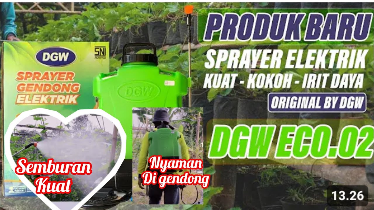 Unboxing Sprayer Gendong Elektrik Terbaru kuat - kokoh - irit Daya (DGW)