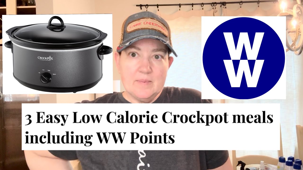 3 EASY LOW CALORIE CROCKPOT MEALS / WW points included!