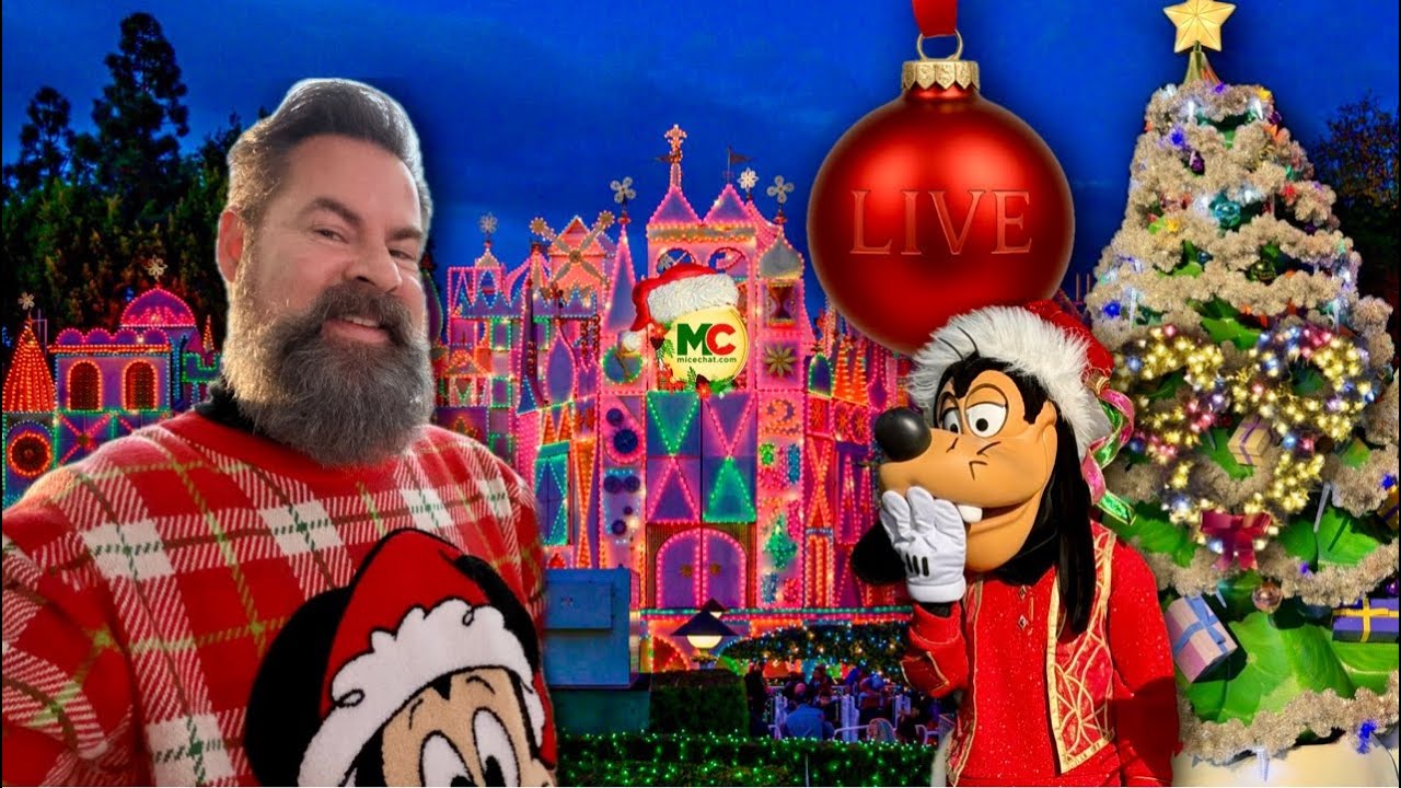 🔴 DISNEYLAND LIVE: A Christmas Night Stroll… From Small World Lights to Snowy Skies