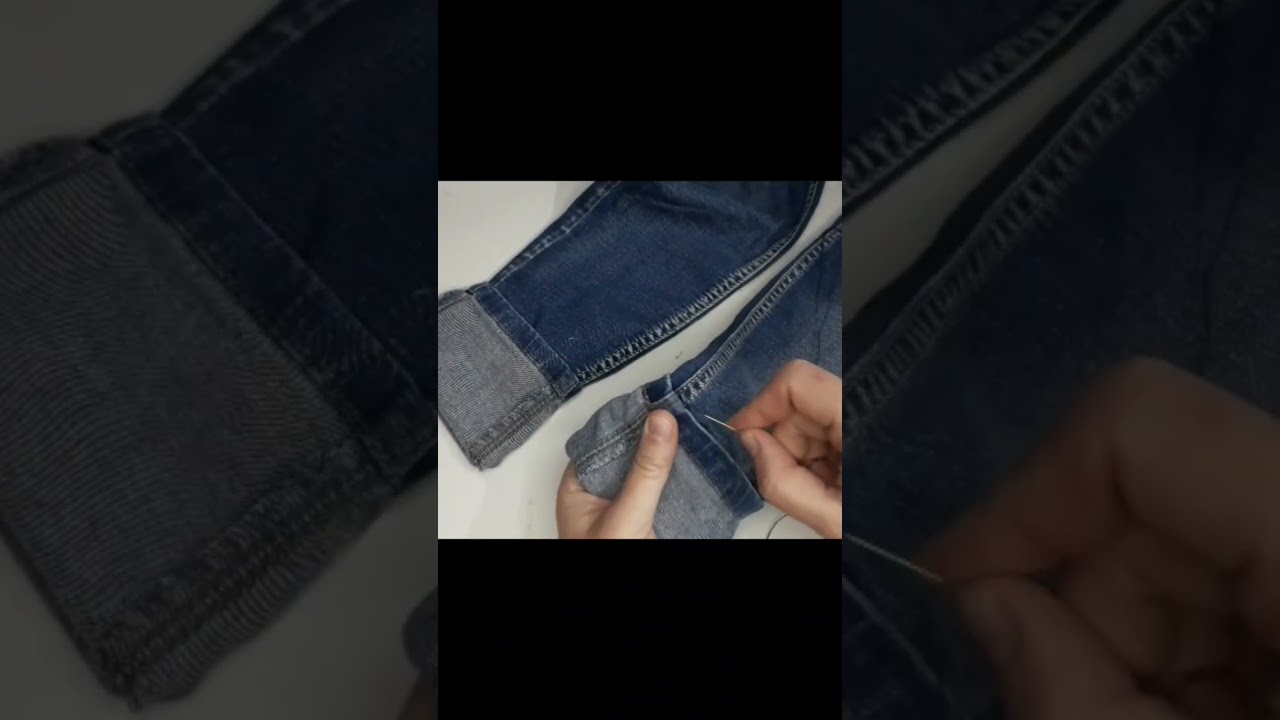 Como AUMENTAR comprimento de CAL&Ccedil;A JEANS #facavoc&ecirc;mesmo #costura
