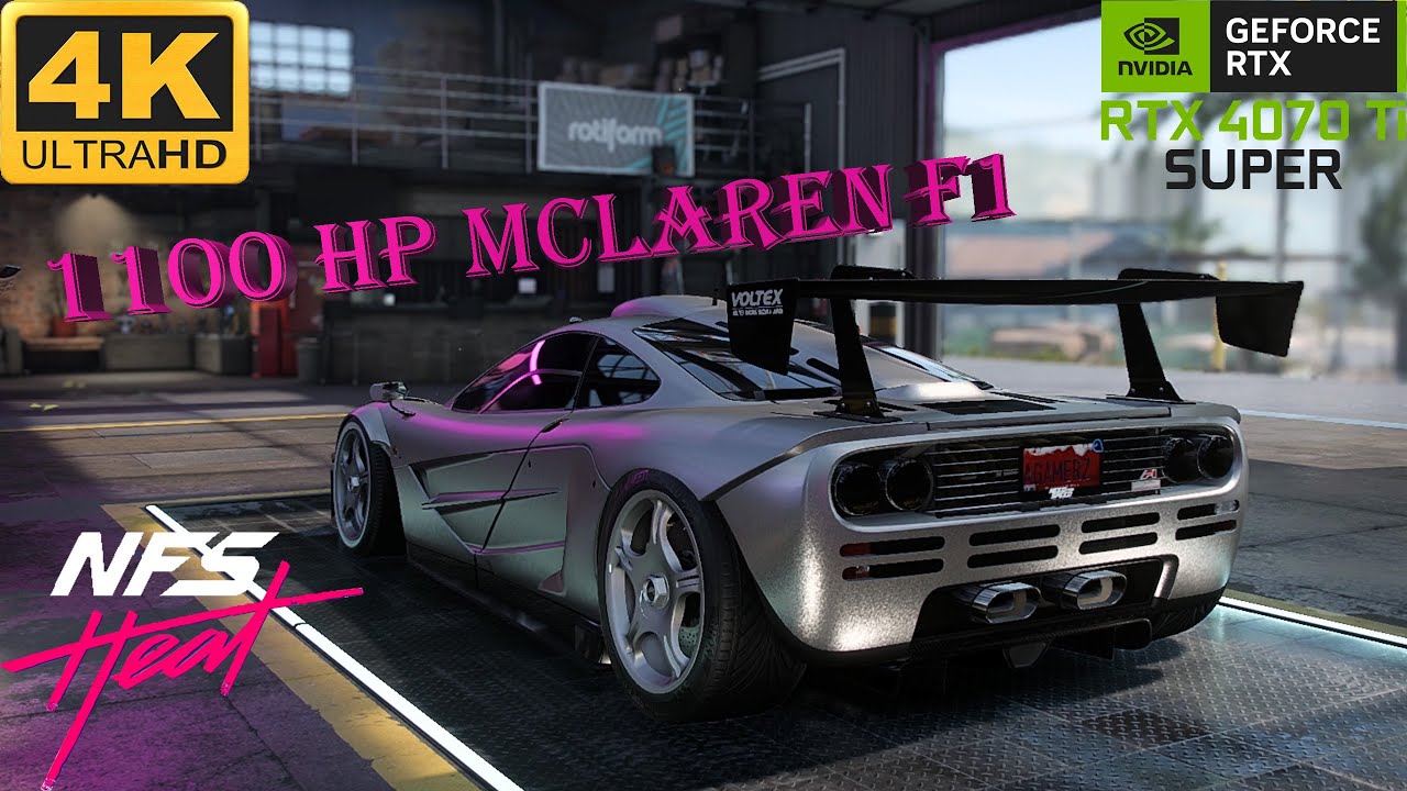 NFS HEAT | MCLAREN F1 CUSTOMIZATION AND GAMEPLAY | ULTRA GRAPHICS 4K 60FPS