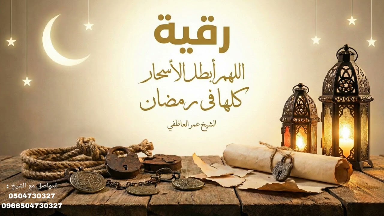 رقية: اللهم أبطل الأسحار كلها في رمضان | الشيخ عمر العاطفي 