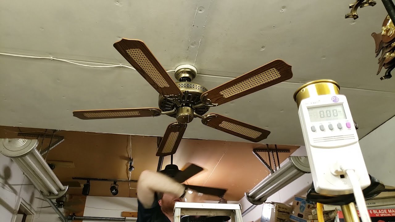 SMC (Shell Manufacturing Company) model A52MV Ceiling Fan