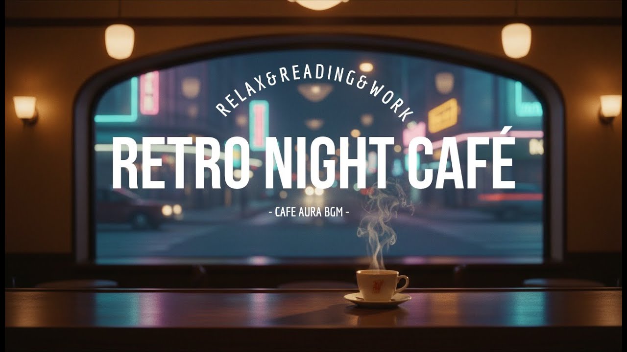 レトロな夜Caféで流れる落ち着くBGM｜作業・読書・大人のリラックス　　Retro Night Café BGM for Work, Reading & Relaxing