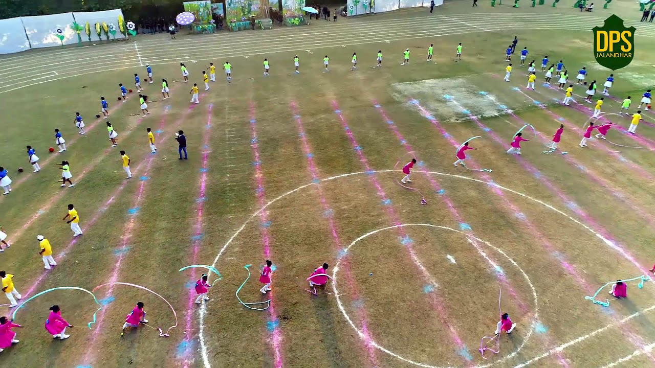 Children presenting ‘Hermes drill' during the Annual Sports Day 2018, Synergy