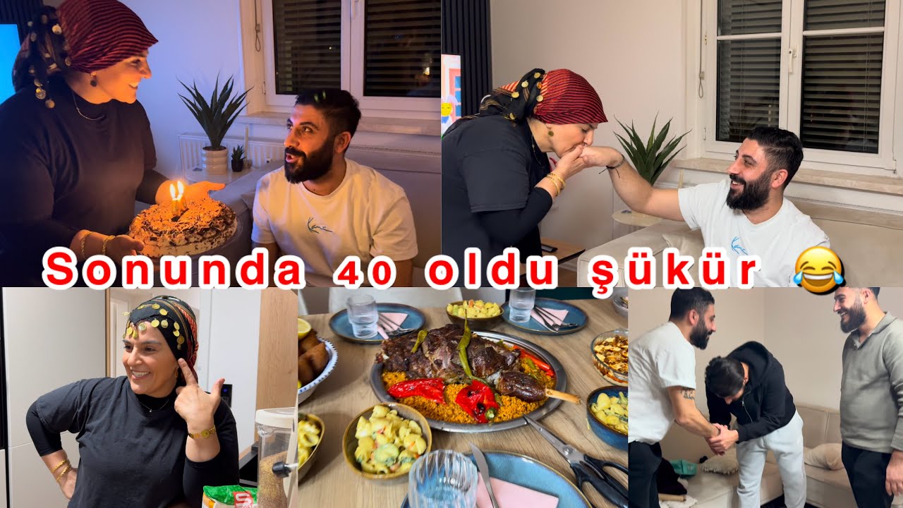Çocukların eşime sürprizi çok mutlu oldu/bu erkekler çok sabırsız çiğ yiyecekler/sevilin hediyesi❤️