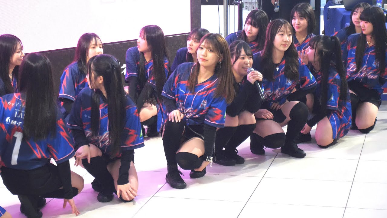 【チアダンス】Leap-Blue(リープブルー) 「BATTER UP」(BABYMONSTER) 2025 カターレ富山 開幕フェスタ in イオンモール高岡 横動画 2025年2月16日