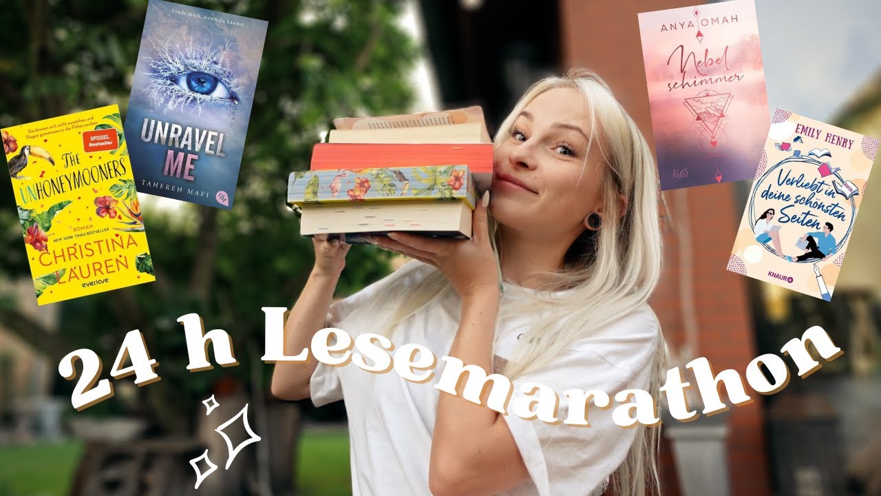 Wie viele Bücher schaffe ich in 24 Stunden?! | 24 STUNDEN LESEMARATHON | Readathon ✨