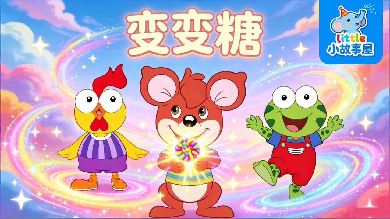 變變糖的神奇魔法｜紅袋鼠火帽子跳跳蛙大冒險｜Magic Changing Candy Adventure | Bedtime Story for Kids