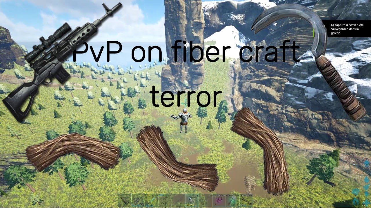 My first time on fiber craft   #ark #arksurvivalevolved #terror #pvp #pvpclips #basetour