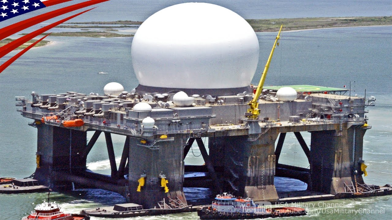 海に浮かぶ米軍の超巨大レーダーSBX-1 ミサイル防衛用の海上配備Xバンドレーダー