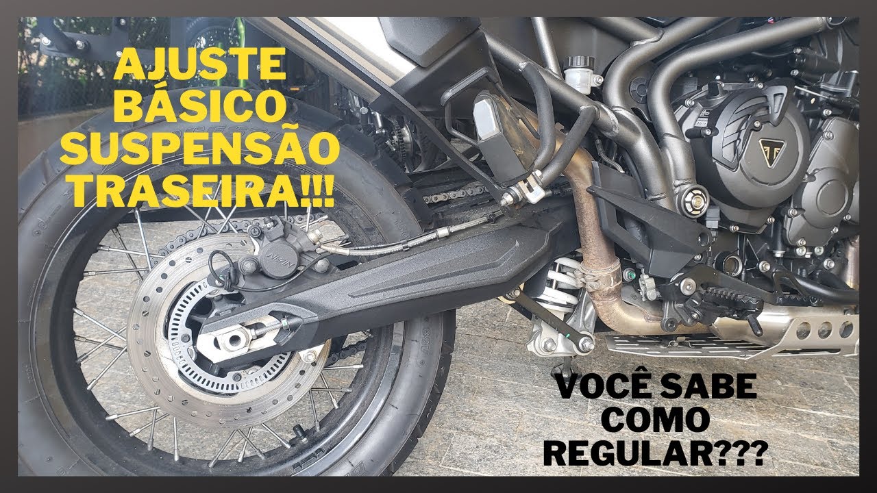 Ajuste Básico da Suspensão Traseira - Tiger 800