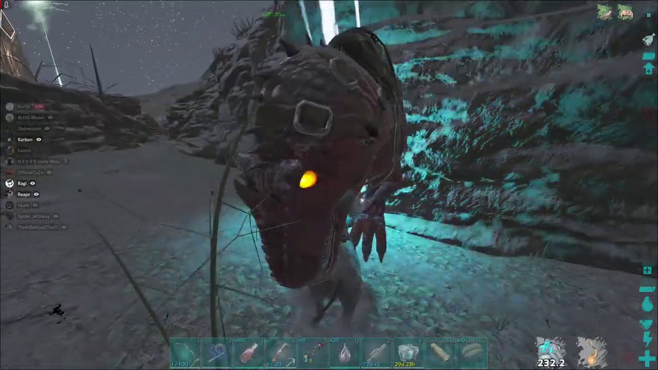Online Wiping A Hunter Cave Part 1 | Ark Official PvP