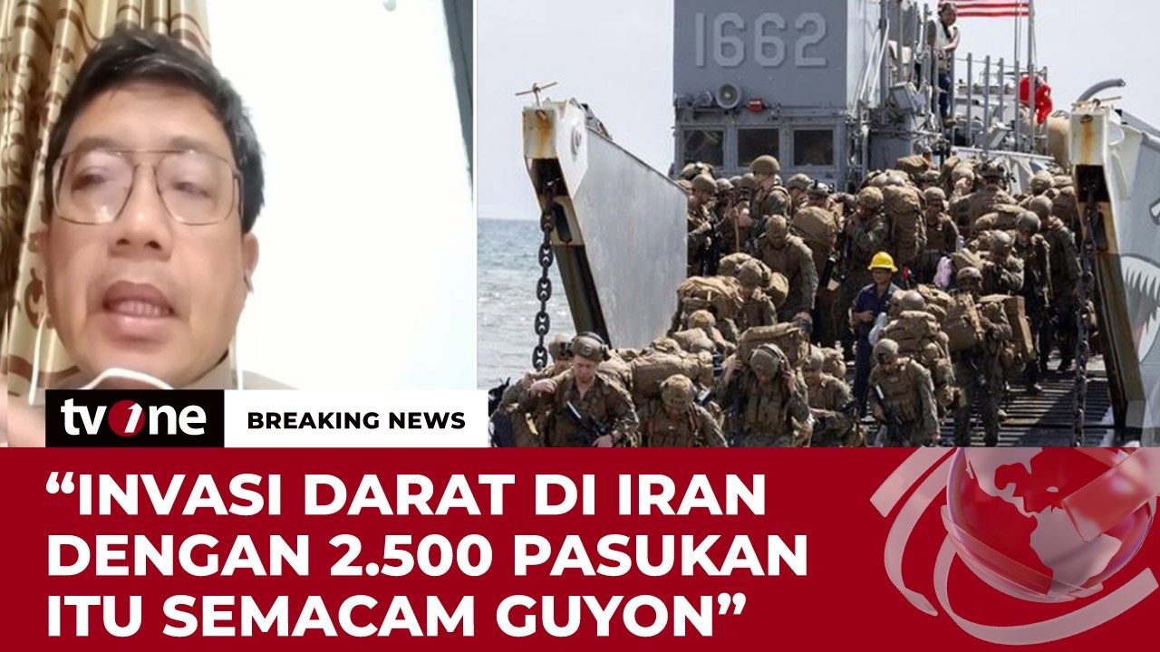 AS Mau Invasi Darat Ke Iran, Analis tvOne: Akan Diterjunkan Dimana? Iran Wilayahnya Luas | tvOne