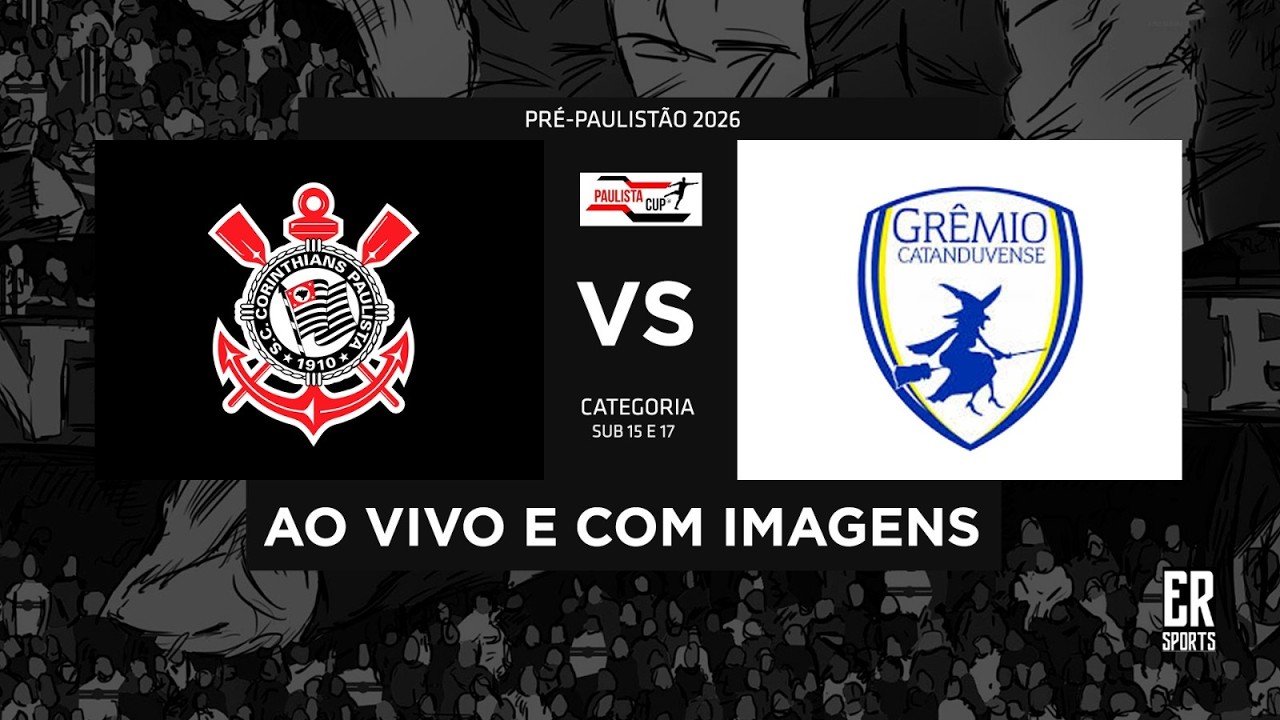 CORINTHIANS X GRÊMIO CATANDUVENSE - SUB 15 | 12/03/2026 | AO VIVO | PRÉ-PAULISTÃO 2026