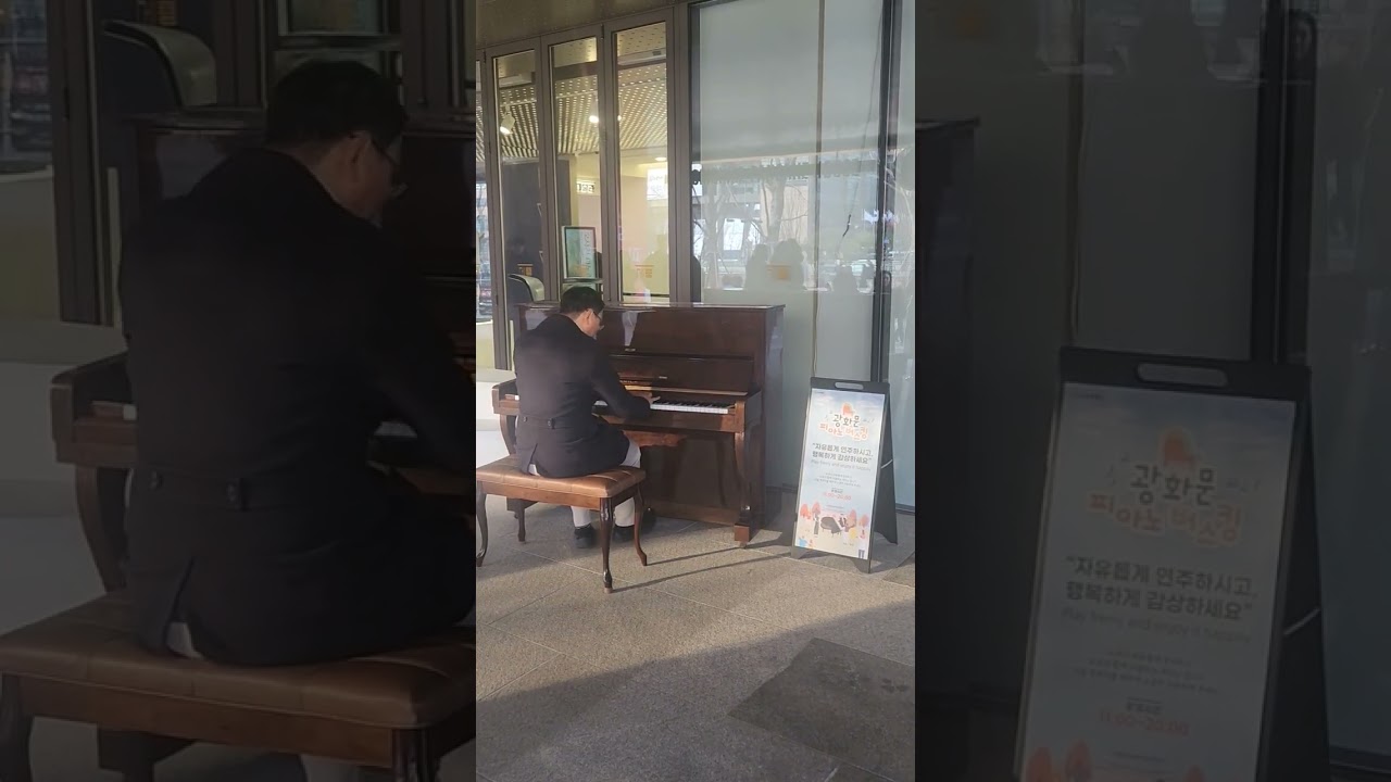 [Korea tour] Enchanting Piano Busking at Gwanghwamun: Experience Seoul's Rhythm! 🎹✨