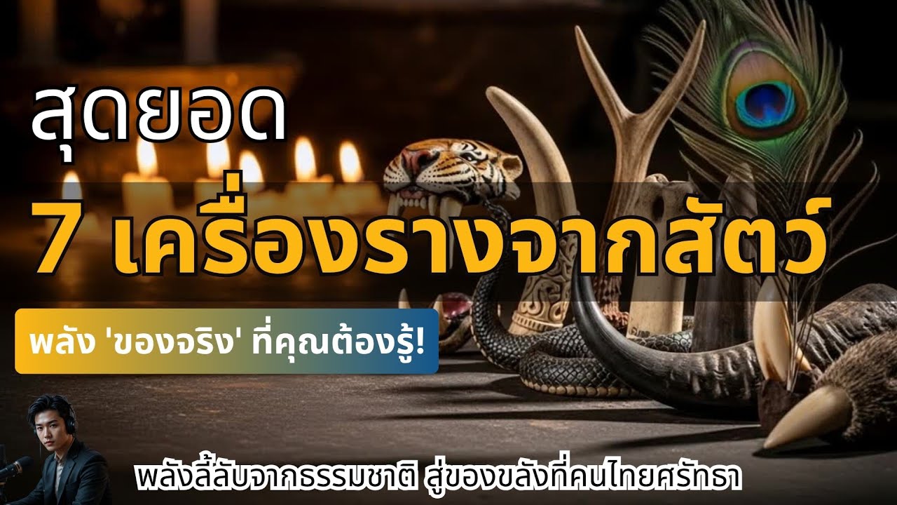 สุดยอด 7 เครื่องรางจากสัตว์: พลังลี้ลับจากธรรมชาติ สู่ของขลังที่คนไทยศรัทธา
