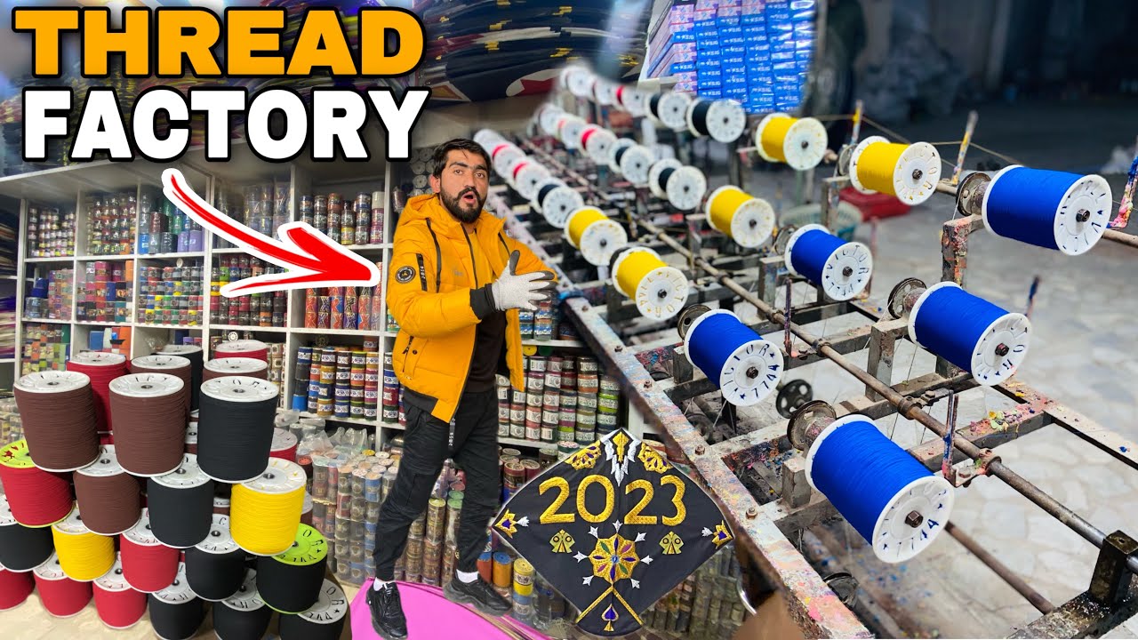 LAUNCHING SOON 2023 NEW THREAD MAKING IN MY FACTORY FOR KITE FLYING 🔥KITE LOVER 🥰
