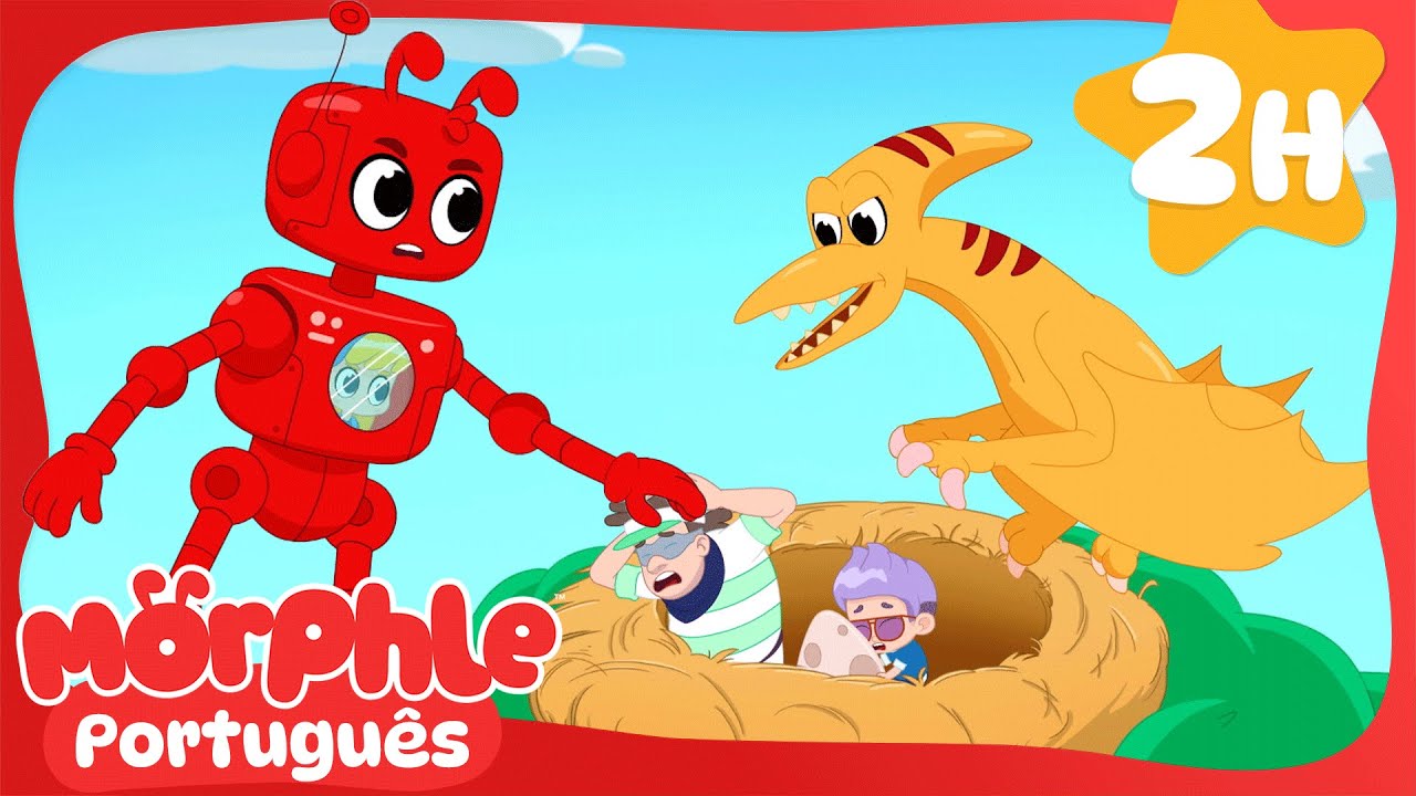 Robôs x Dinossauros 🤖🦖 Garagem do Gecko OR Mila e Morphle em Português | Desenhos Animados