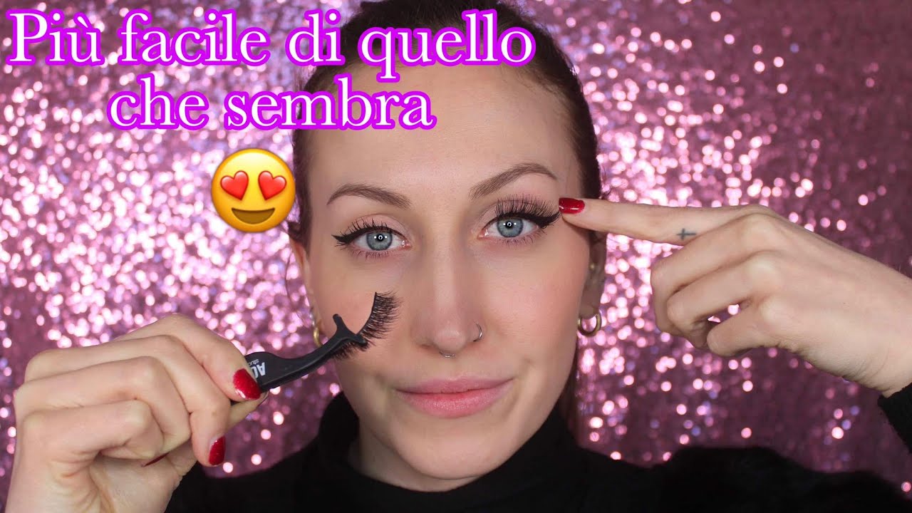 COME METTERE LE CIGLIA FINTE + ciglia magnetiche! | MakeInParis