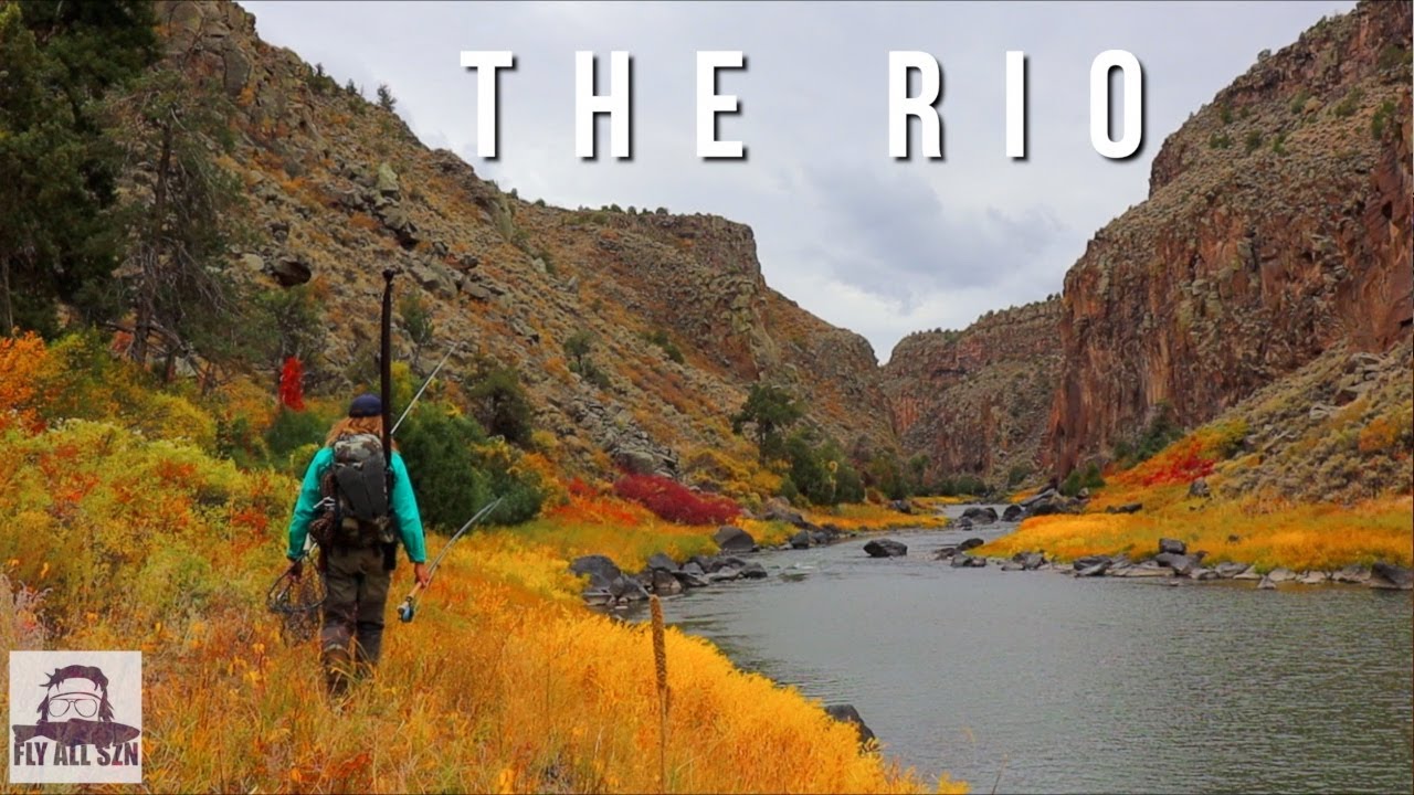 FLY FISHING NEW MEXICO | CATCHING TROUT WITH A SPEY ROD | this should not work | Rio Grande Gorge