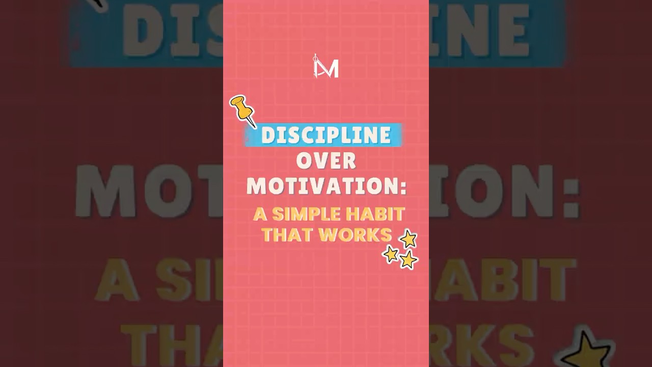 Discipline VS Motivation - a simple habit that works  🚀