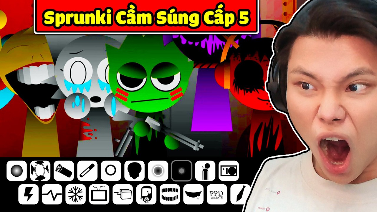 XUẤT HIỆN SPRUNKI CẦM SÚNG CẤP 5 FREE FIRE🔥🔫🤯JAYGRAY MỞ KHÓA INCREDIBOX SPRUNKI CORRUPTBOX 5