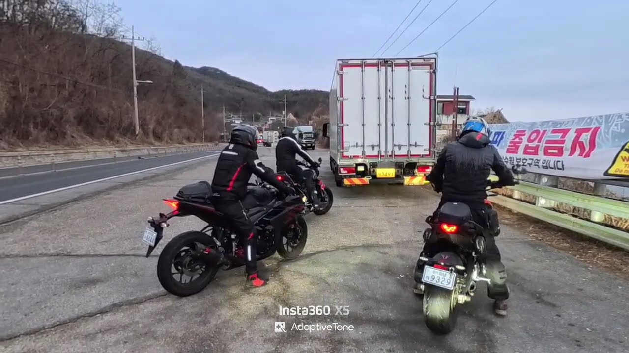 춥고 배고프고 -_- 계획대로 되지않은 원주 뼈짬뽕 투어(GSX-S1000GT)