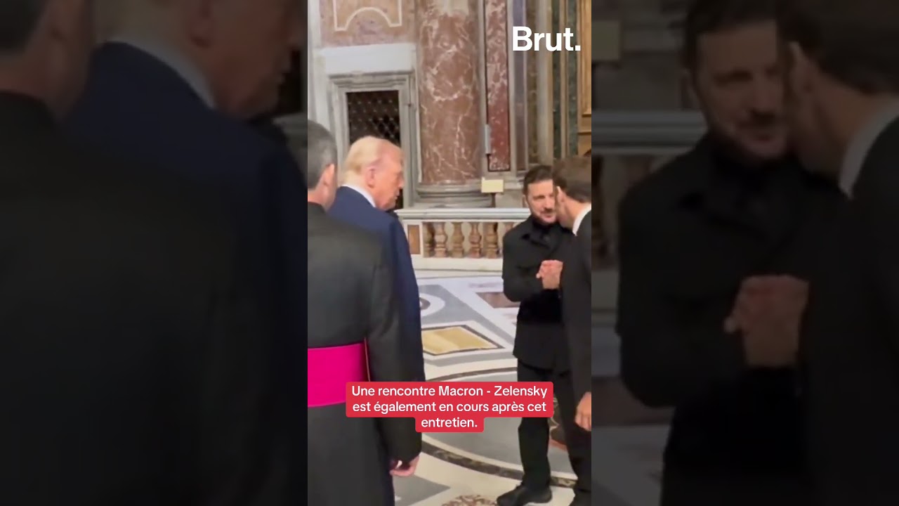 Rencontre Zelensky - Trump lors des fun&eacute;railles du Pape Fran&ccedil;ois.