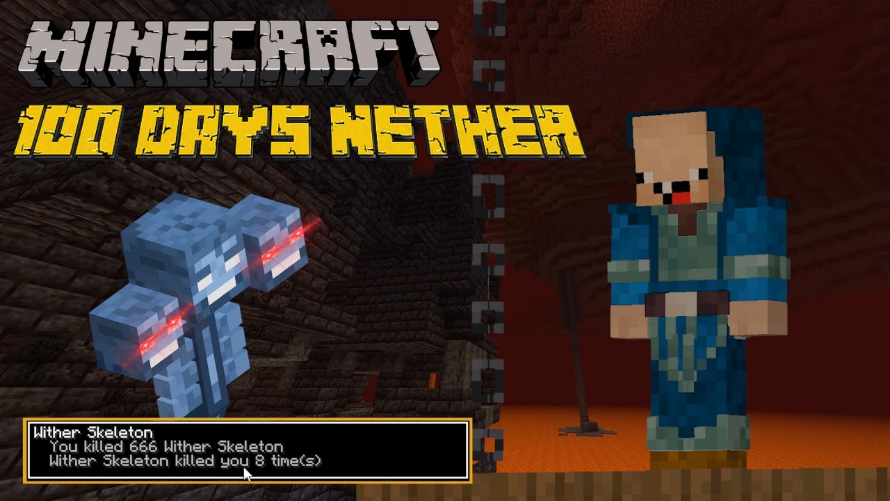 Surviving 100 DAYS in the NETHER
