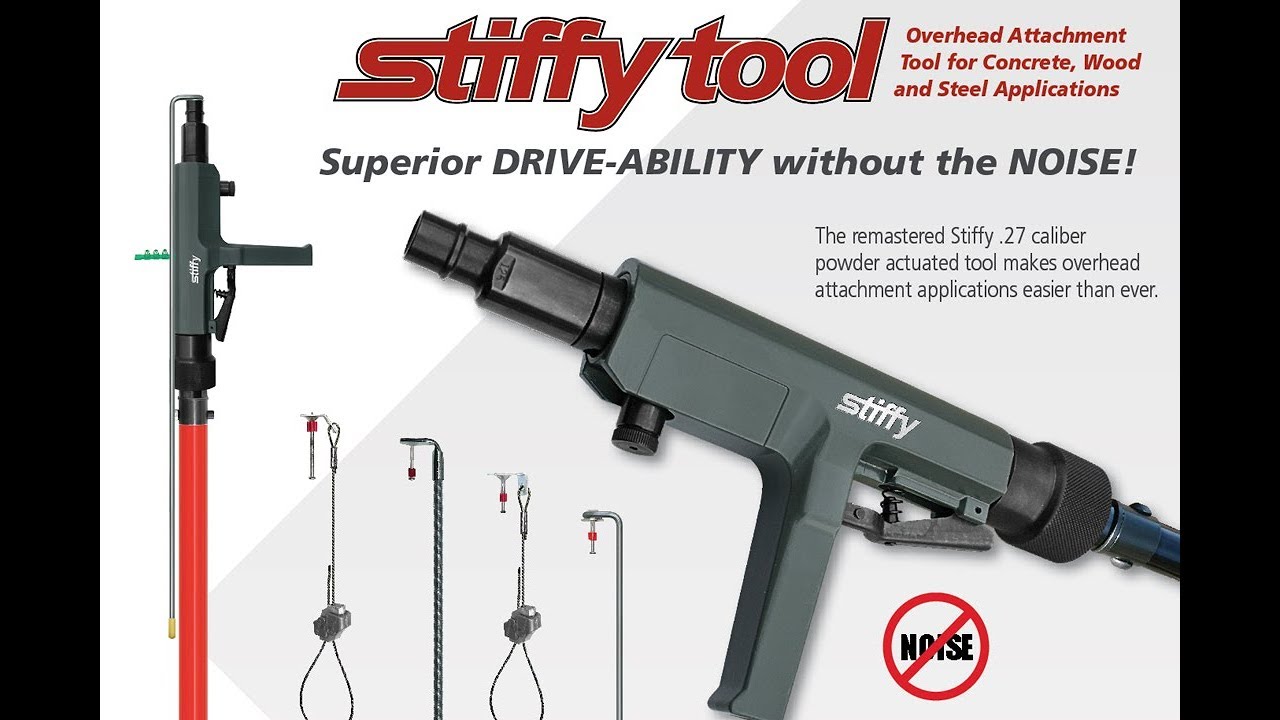 CEAS Stiffy Tool Video, Powder Actuated Overhead Attachment Tool