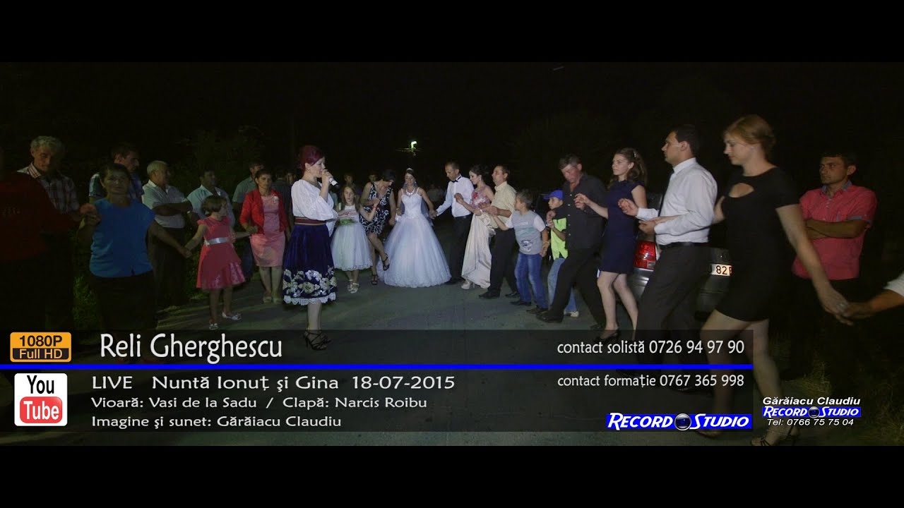 Reli Gherghescu - Colaj HORA LIVE part.1 Nunta Ionut si Gina 18-07-2015