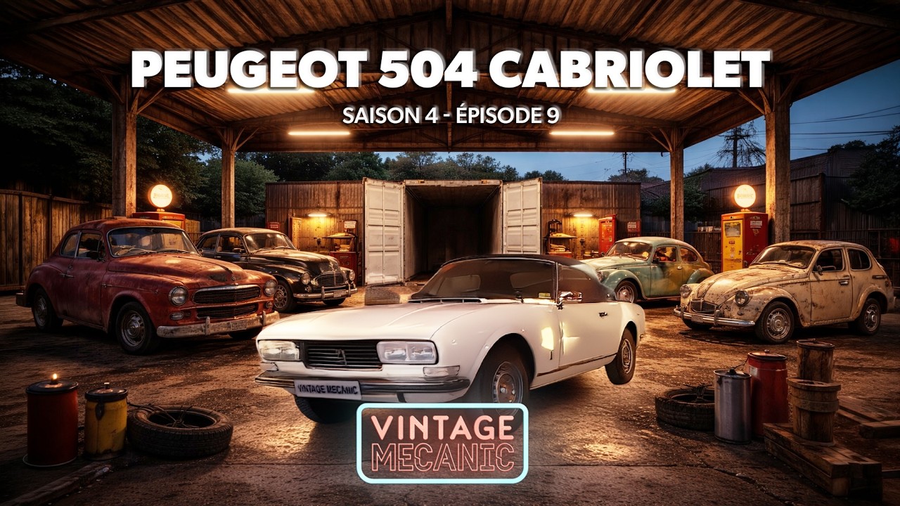 VINTAGE MECANIC : PEUGEOT 504 CABRIOLET 1976