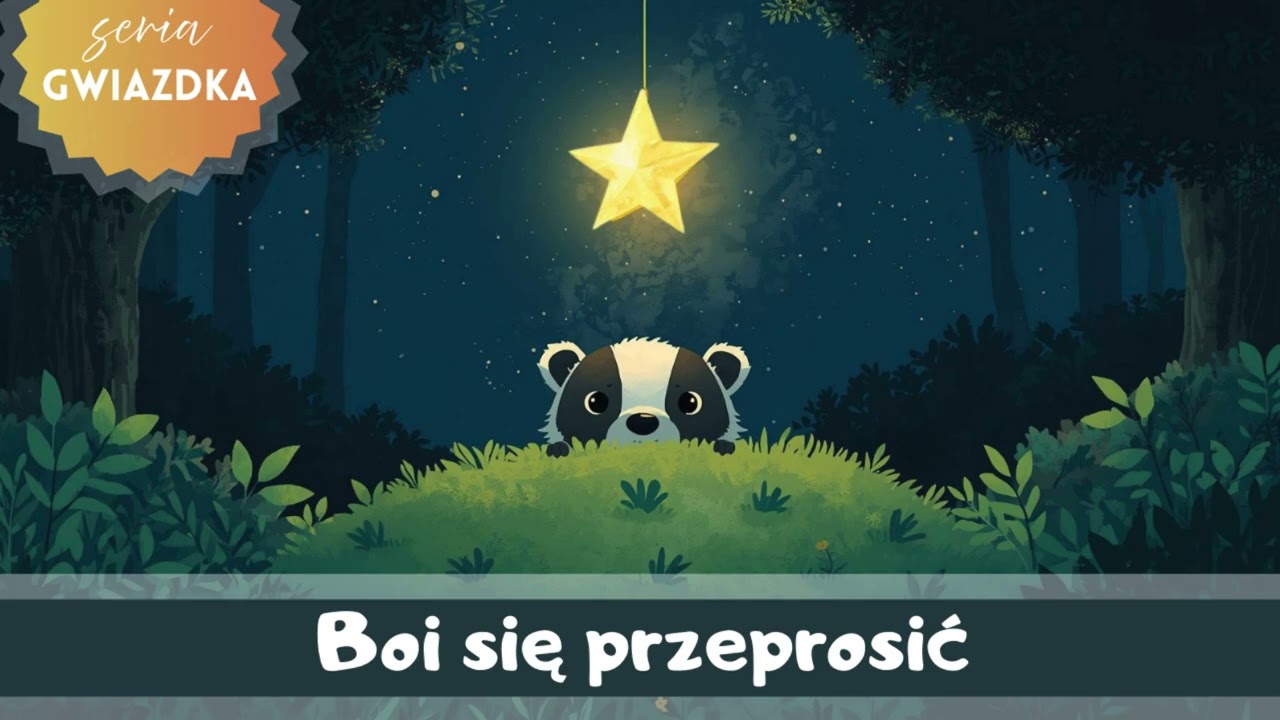 Bajka na dobranoc | Gwiazdka i borsuk, który bał się powiedzieć przepraszam | Spokojna audiobajka