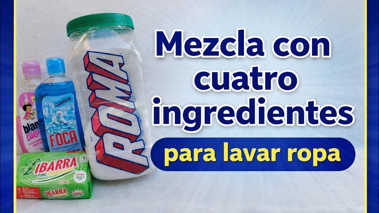 El secreto para que tu mezcla lave mejor 🧺 ¡Usar dos detergentes líquidos!