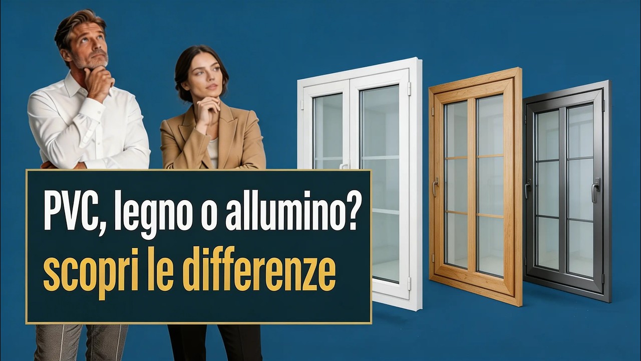 Quali serramenti scegliere? Guida completa alle differenze tra PVC, alluminio e legno