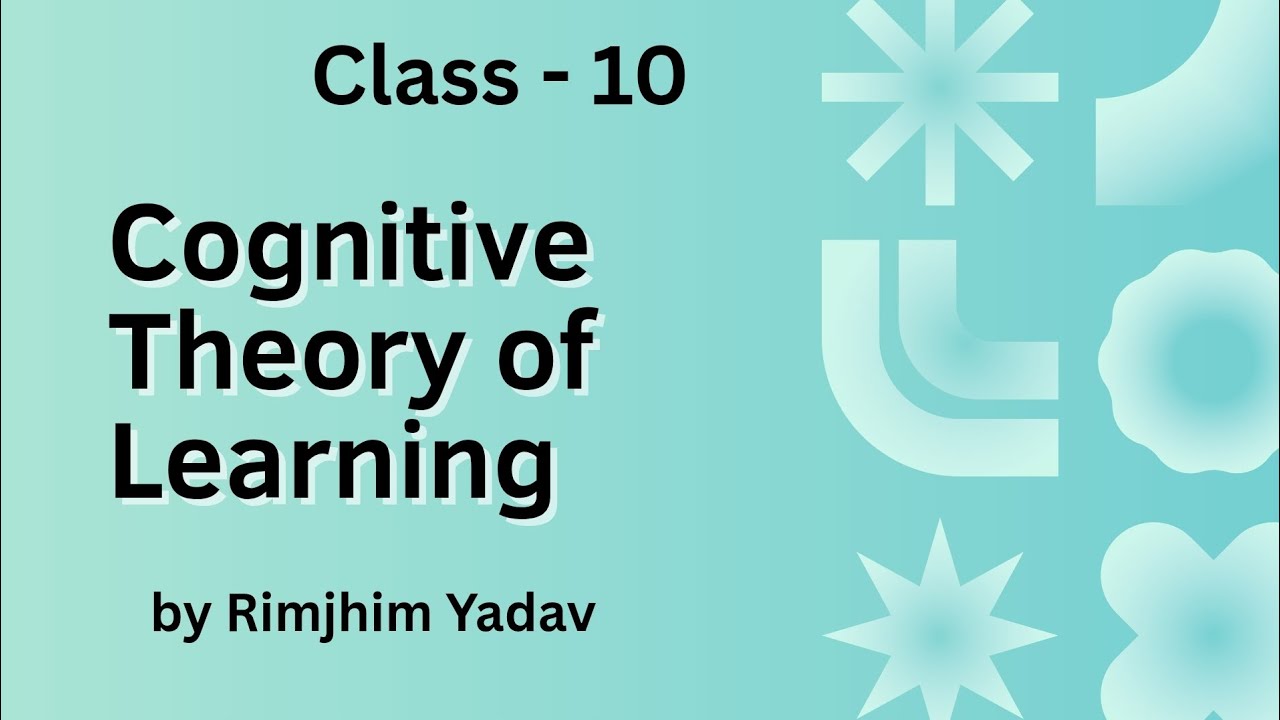 'Cognitive Theory of Learning' CDP/CTET/ TET 