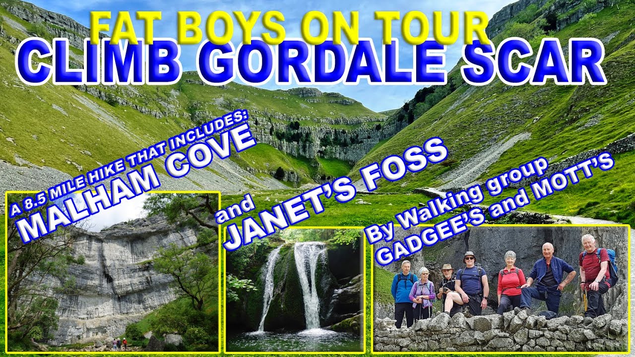 CLIMBING GORDALE SCAR, MALHAM COVE & JANET'S FOSS