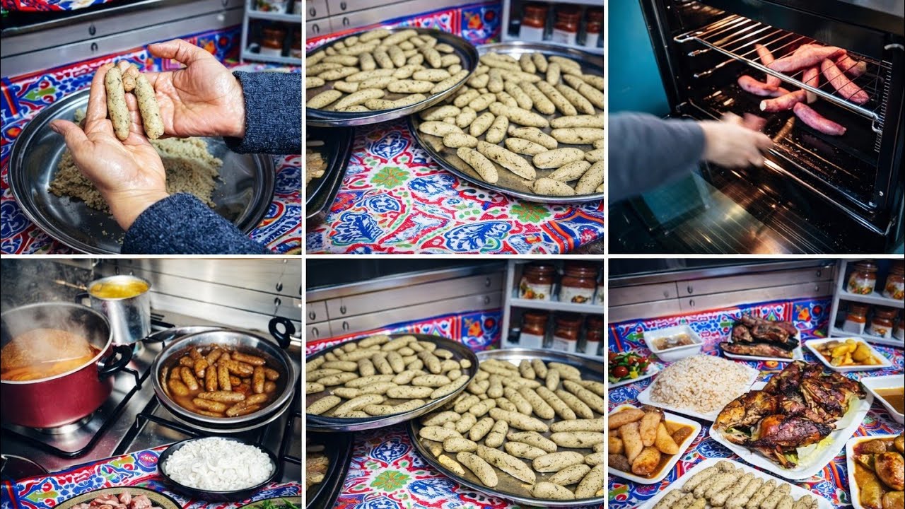فطار اقتصادي ب50 جنيه بس!! سفرة رمضان كاملة بدون لحمة 😱 كفتة الرز بطريقة هتعجبكم