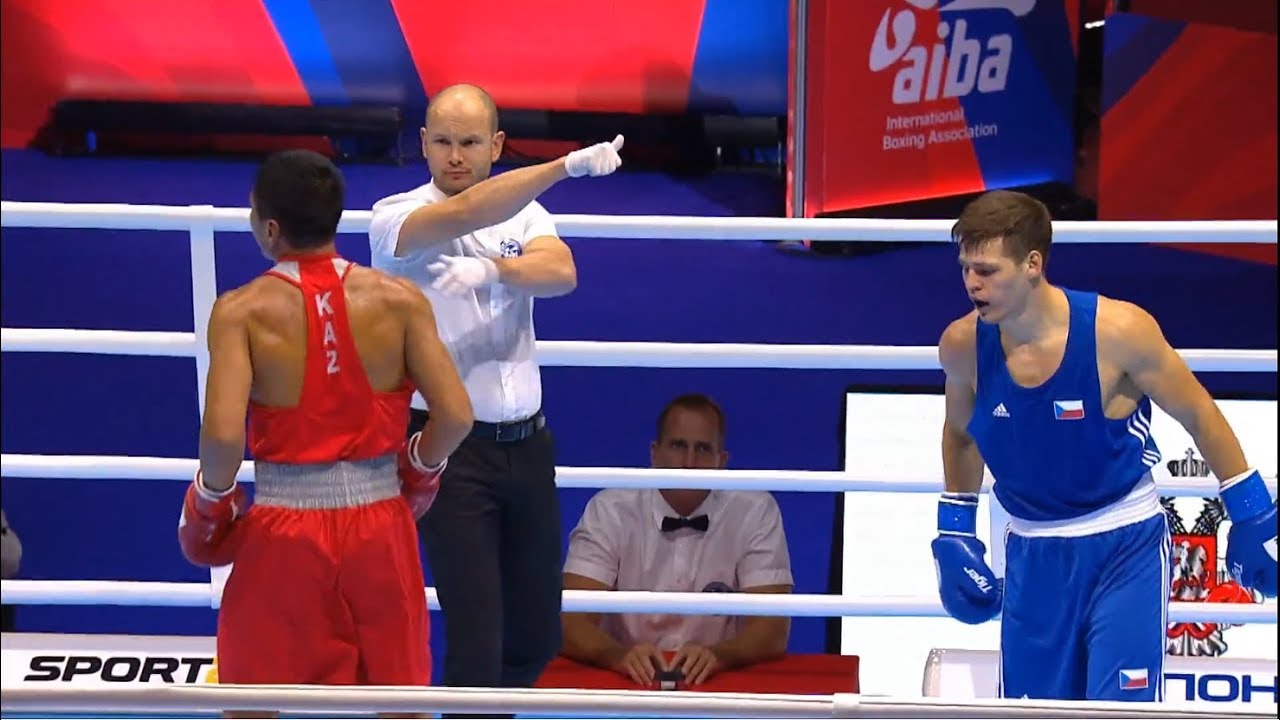 Round of 32 (75kg)  KULAKHMET Tursynbay (KAZ) vs BARTL Milos (CZE) /AIBA World 2019