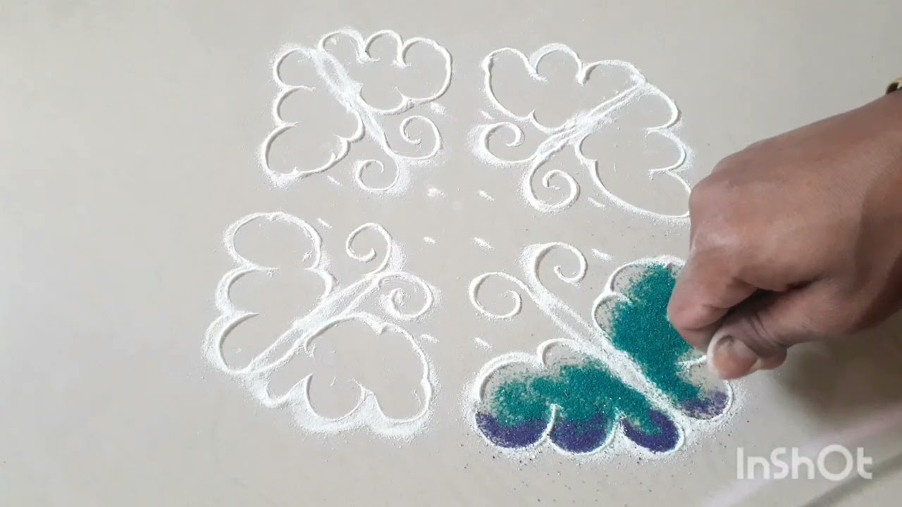 साध्या टिपक्यांची आकर्षक रांगोळी🥰8 to 8 Dots