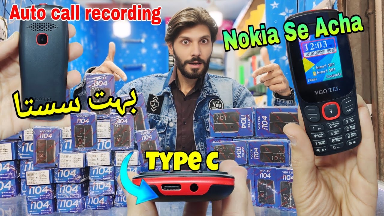 Best Keypad Mobile 2025 ! i 104 Vgotel unboxing in pakistan .